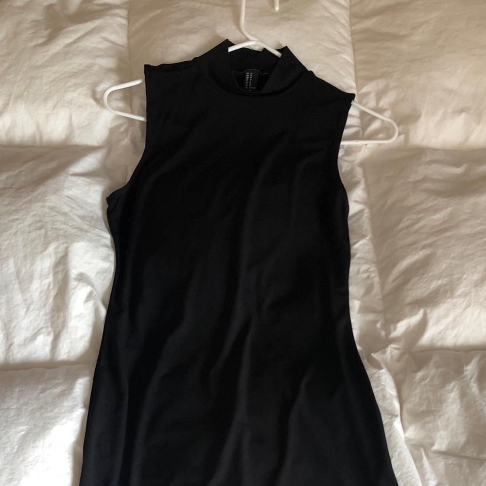 Black midi dress